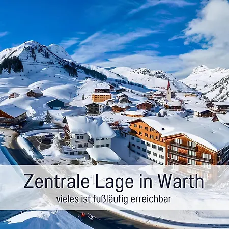Lägenhet Carolines Warth - Bergblick, Terrasse, 2 Min Fussweg Bis Skilift & Tiefgarage - Ideal Fuer Familien Und Naturverbundene Paare *